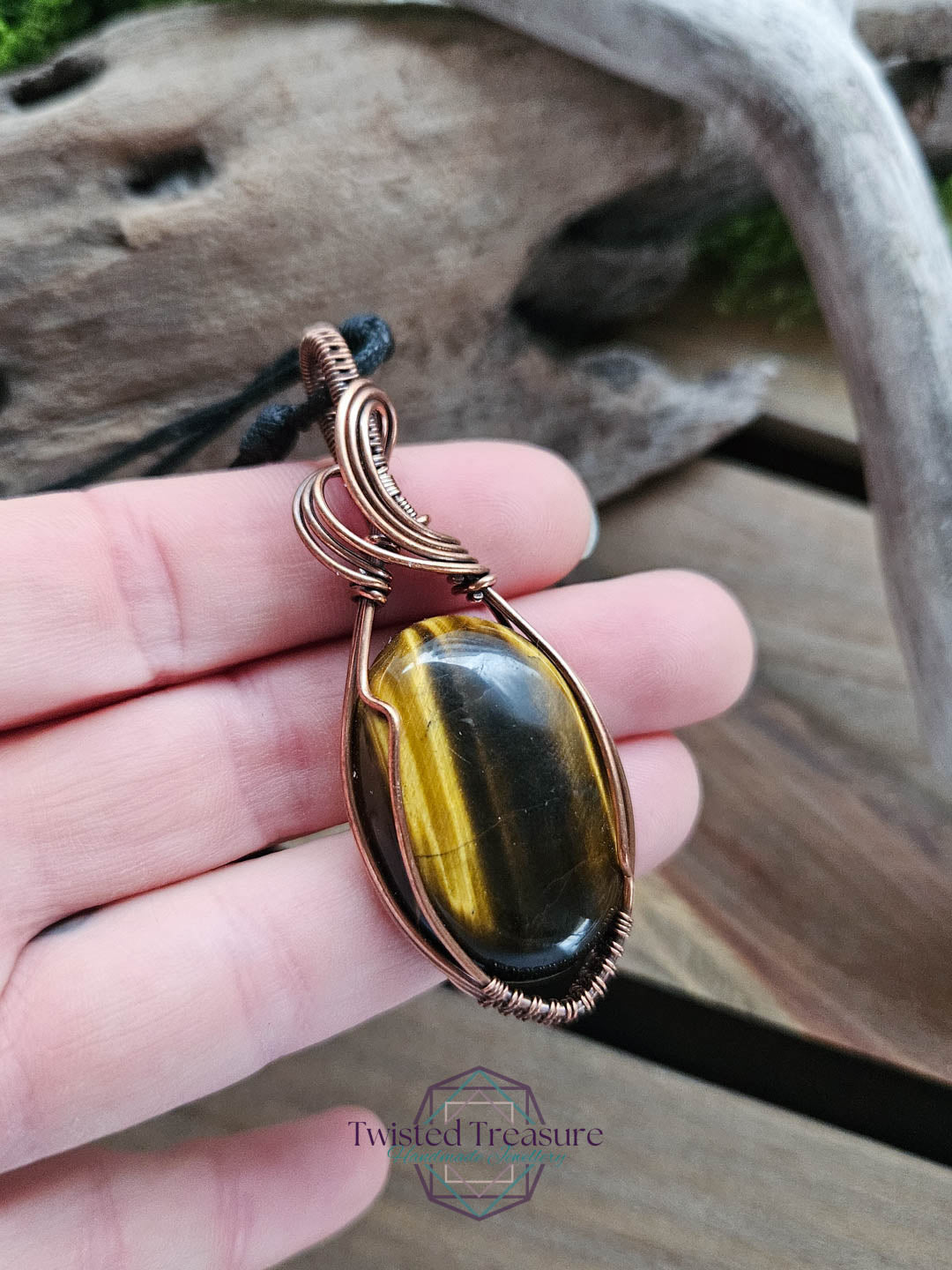 Tiger's Eye and Copper Necklace