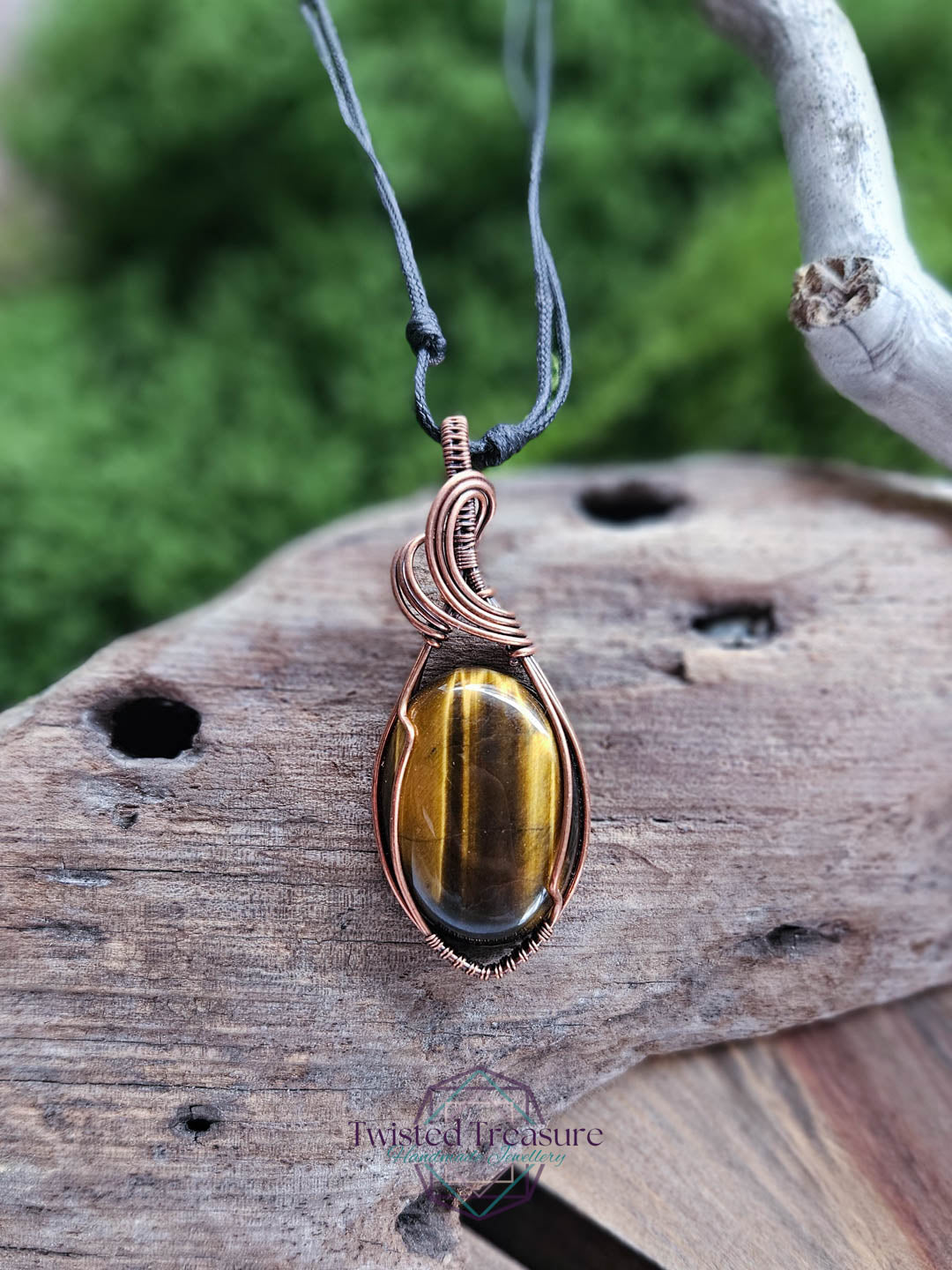 Tiger's Eye and Copper Necklace