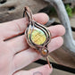 Labradorite and Citrine Copper Necklace