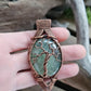 Prehnite Copper Tree Necklace