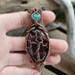Amethyst, Amazonite and Copper Necklace