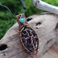 Amethyst, Amazonite and Copper Necklace