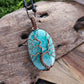 Amazonite and Copper Tree of Life Necklace