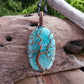 Amazonite and Copper Tree of Life Necklace
