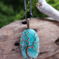Amazonite and Copper Tree of Life Necklace