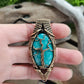 Amazonite Bronze Tree Necklace
