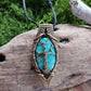 Amazonite Bronze Tree Necklace