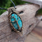 Amazonite Bronze Tree Necklace