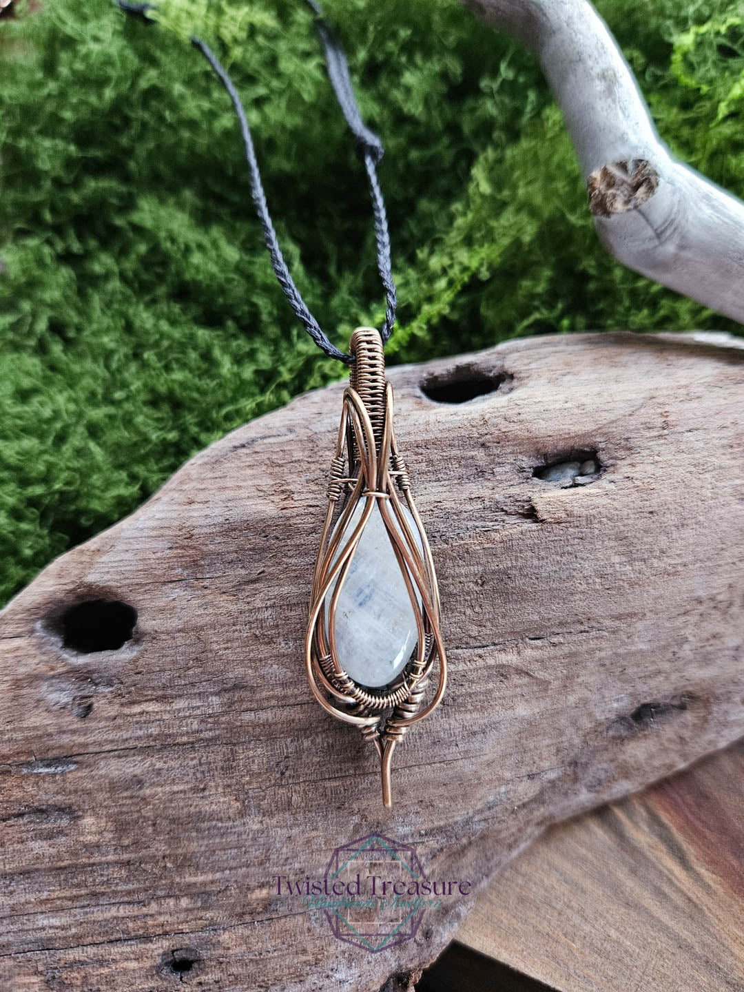 Moonstone Bronze Necklace