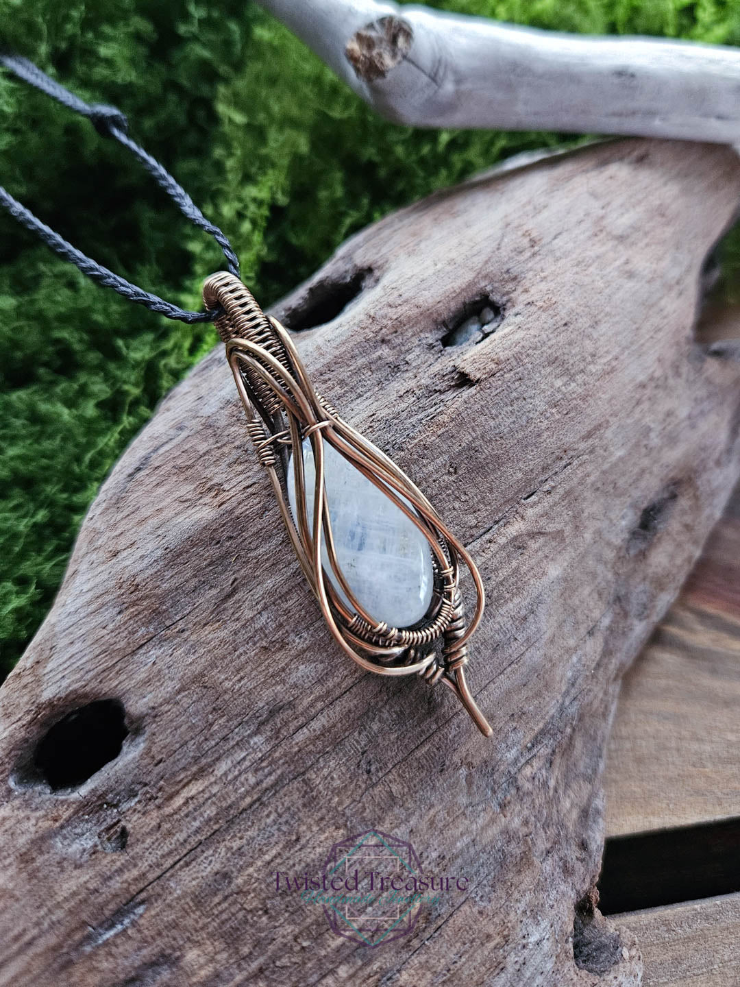 Moonstone Bronze Necklace