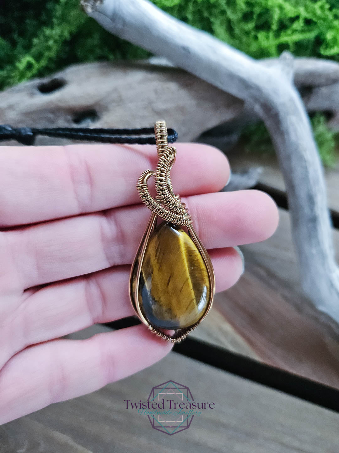 Tiger's Eye Bronze Necklace