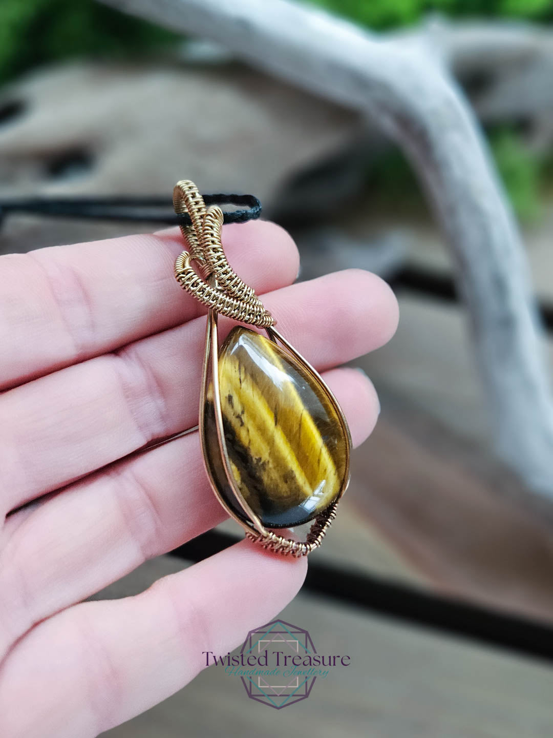 Tiger's Eye Bronze Necklace