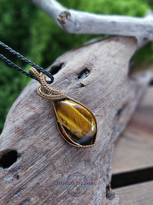 Tiger's Eye Bronze Necklace
