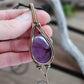 Amethyst Bronze Necklace