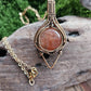 Sunstone Bronze Necklace