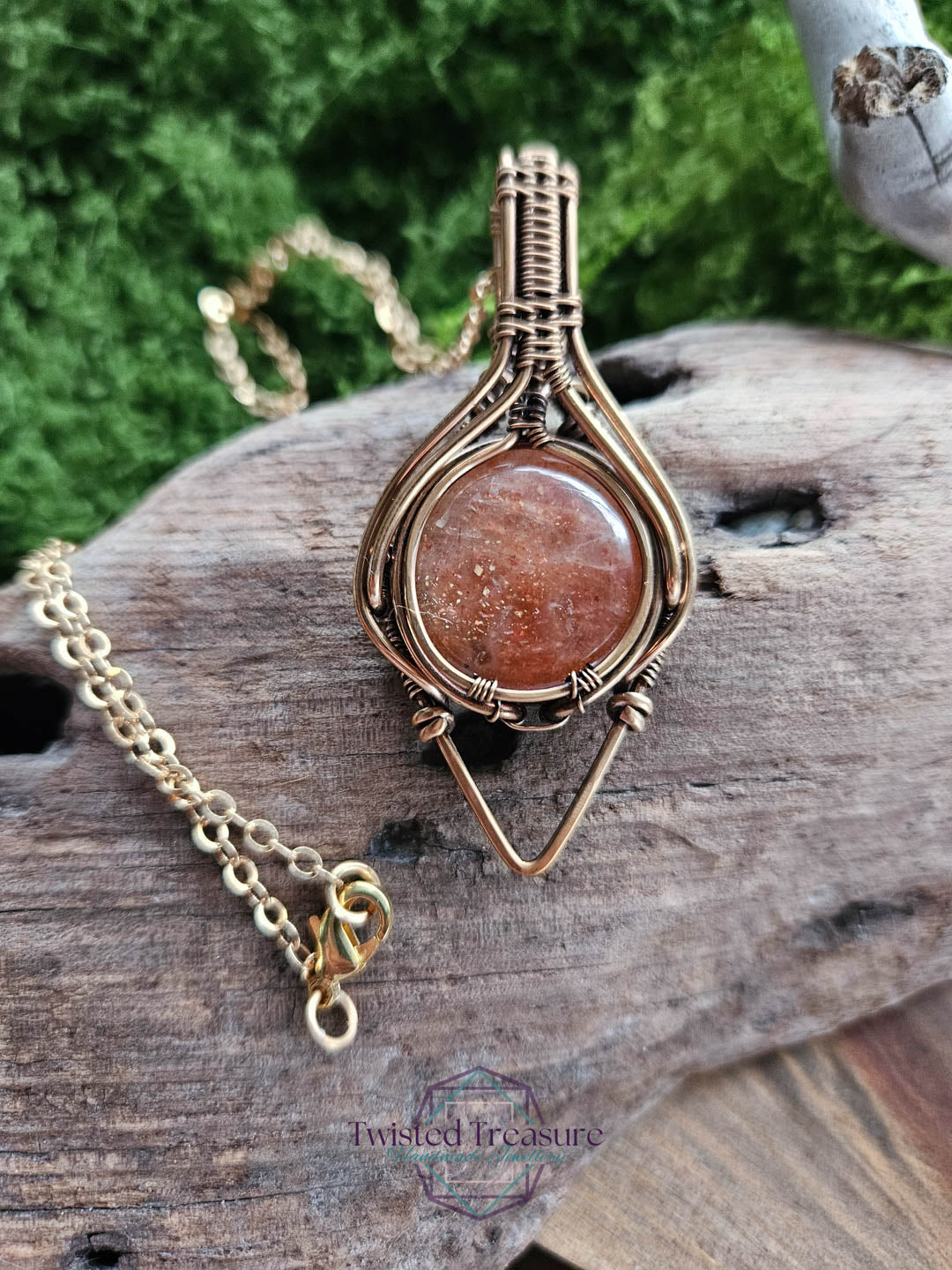Sunstone Bronze Necklace