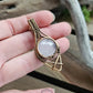 Rose Quartz Bronze Necklace