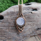 Rose Quartz Bronze Necklace