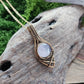 Rose Quartz Bronze Necklace
