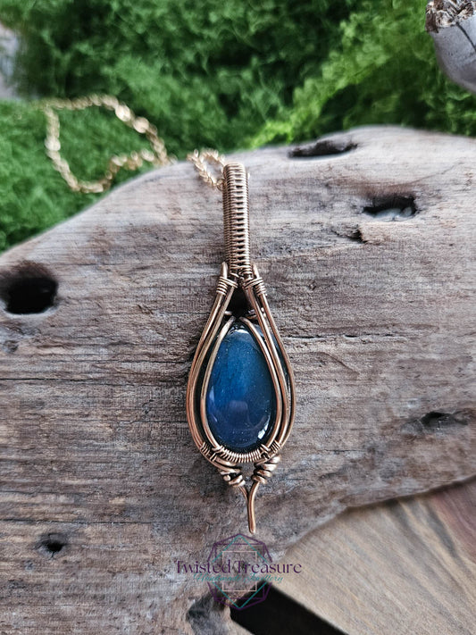 Labradorite Bronze Necklace