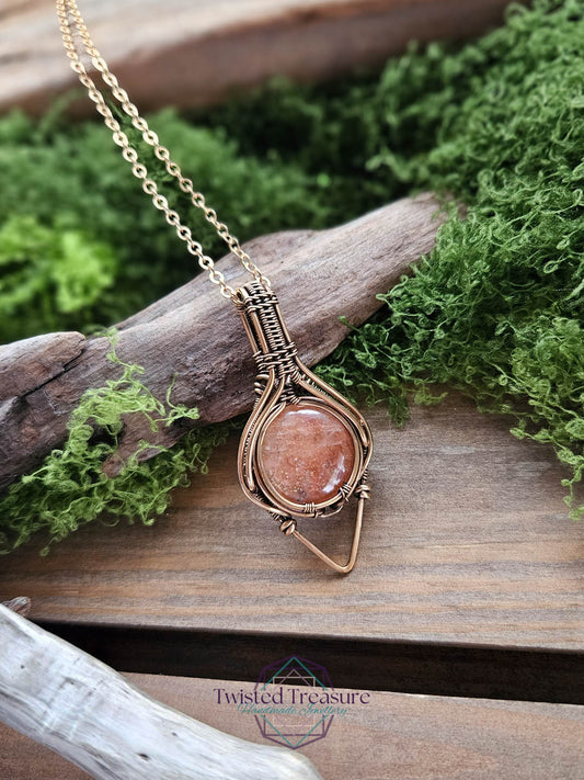 Sunstone Bronze Necklace