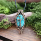 Amazonite Bronze Tree Necklace