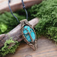 Amazonite Bronze Tree Necklace
