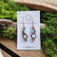 Copper Phase Earrings - Aquamarine & Quartz