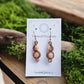 Copper Phase Earrings - Sunstone