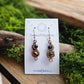 Copper Phase Earrings - Black Tourmaline & Tigers Eye