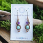 Copper Phase Earrings - Amethyst & Amazonite