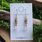 Bronze Curlicue Earrings - Moonstone