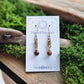 Bronze Curlicue Earrings - Pietersite