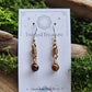 Bronze Curlicue Earrings - Pietersite