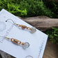 Bronze Curlicue Earrings - Labradorite