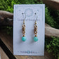 Bronze Curlicue Earrings - Amazonite