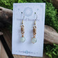 Bronze Curlicue Earrings - Prehnite