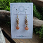 Bronze Curlicue Earrings - Sunstone