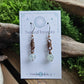 Copper Curlicue Earrings - Prehnite