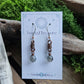 Copper Curlicue Earrings - Labradorite