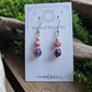 Bronze Alchemy Earrings - Amethyst & Rhodonite