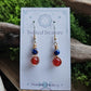 Bronze Alchemy Earrings - Lapis Lazuli & Carnelian
