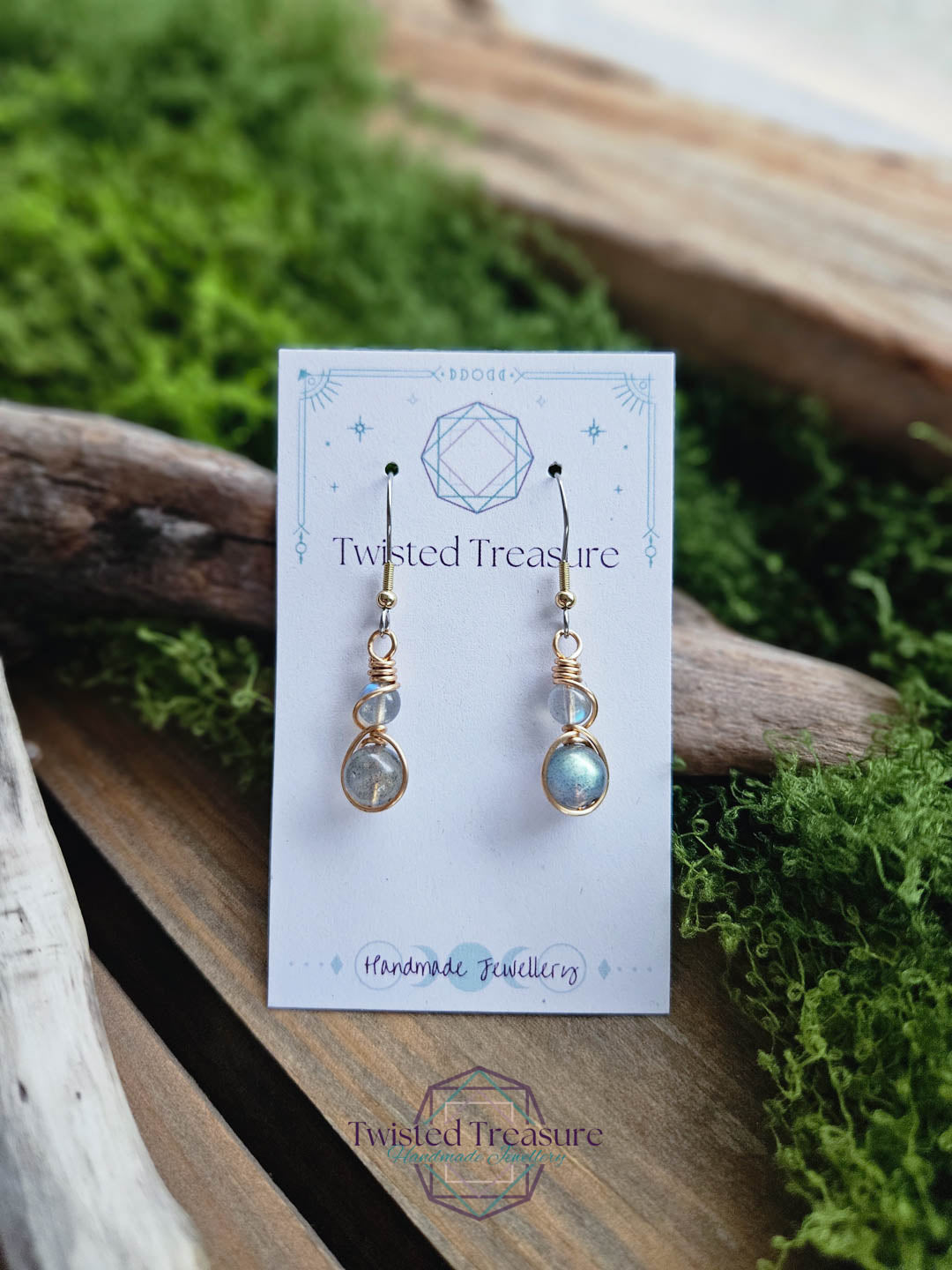 Bronze Alchemy Earrings - Labradorite
