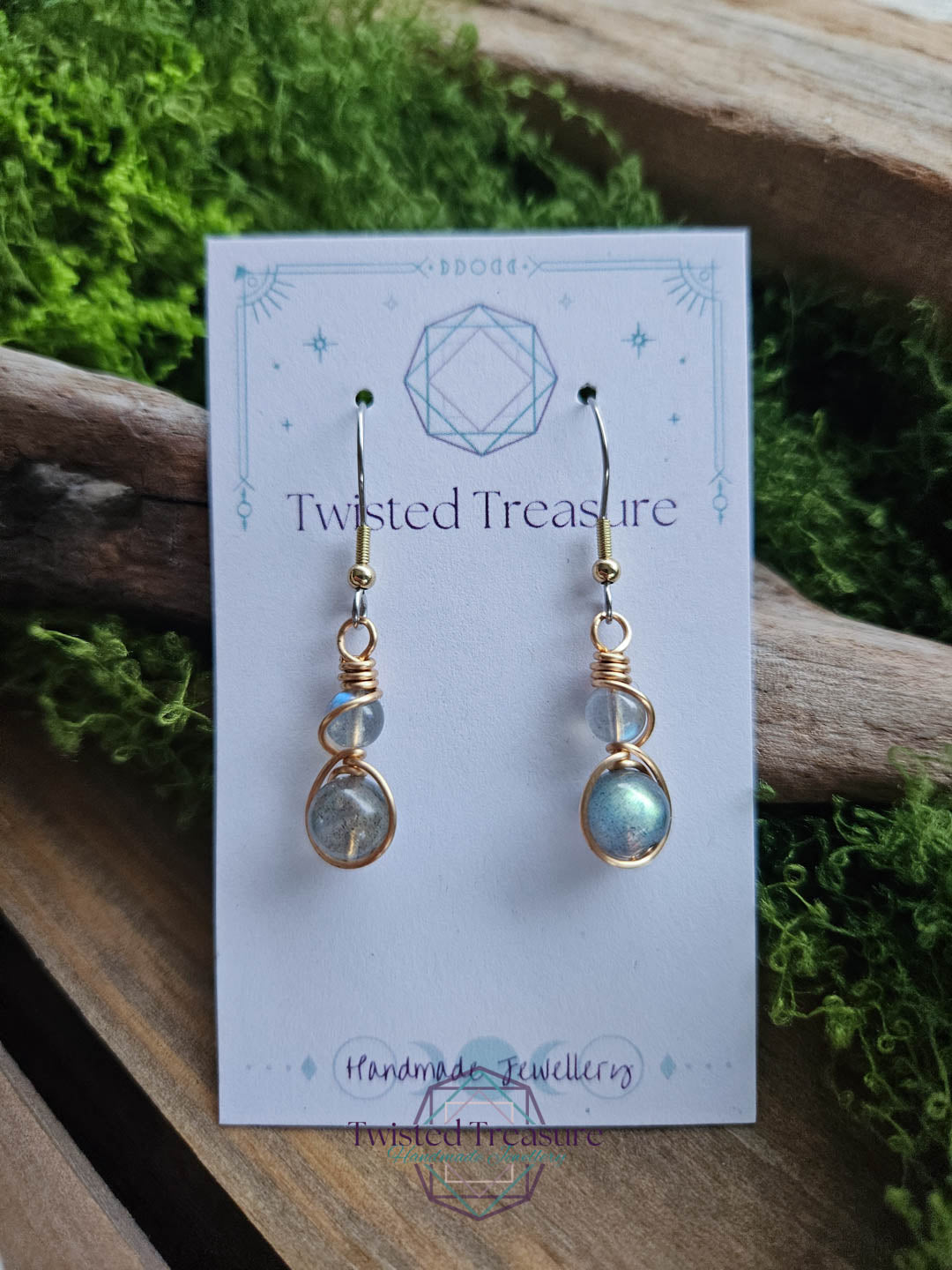 Bronze Alchemy Earrings - Labradorite