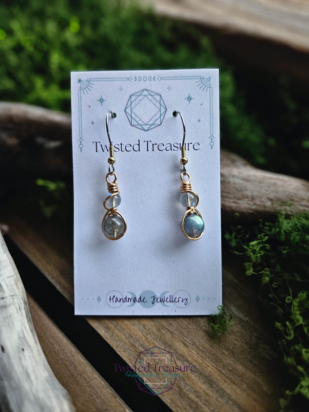 Bronze Alchemy Earrings - Labradorite