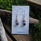 Bronze Alchemy Earrings - Amethyst & Rhodonite