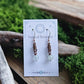 Copper Curlicue Earrings - Prehnite