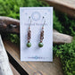Copper Curlicue Earrings - Jade