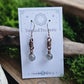 Copper Curlicue Earrings - Labradorite
