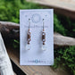 Copper Curlicue Earrings - Moonstone